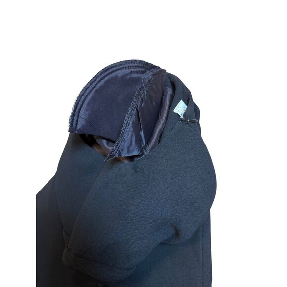 VTG Y2K Talbots Midi Dress Size 10P Petite Career LBD Little Black Dress Lined - Picture 5 of 8